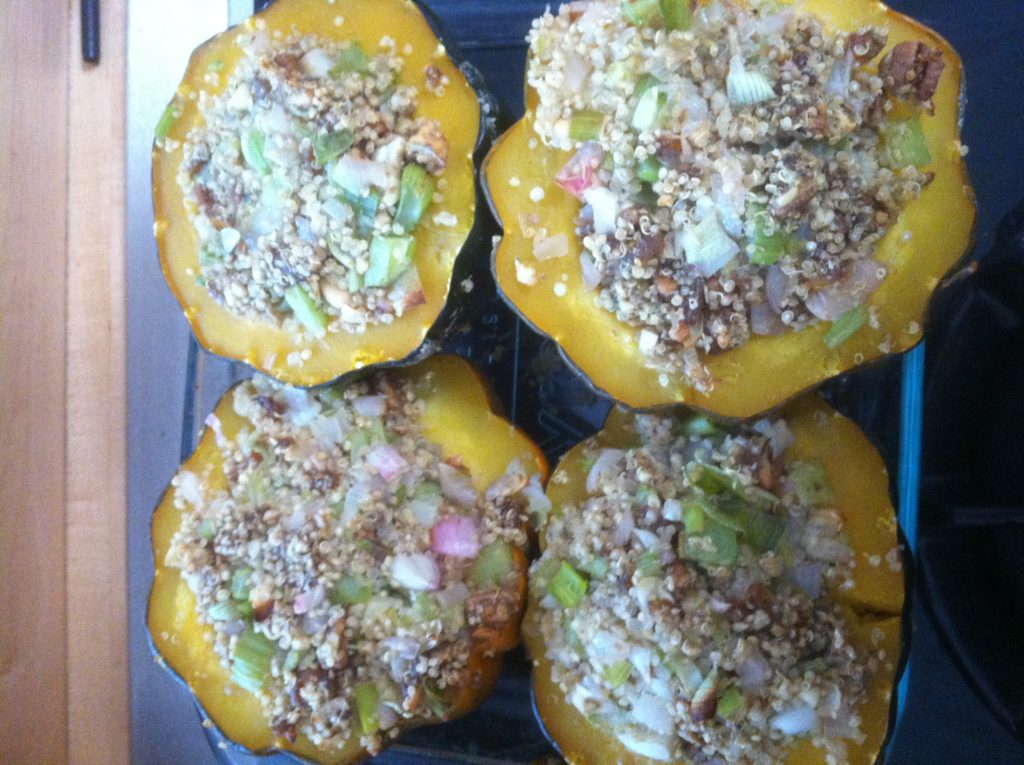 Holiday Squash with Pecan and Sage