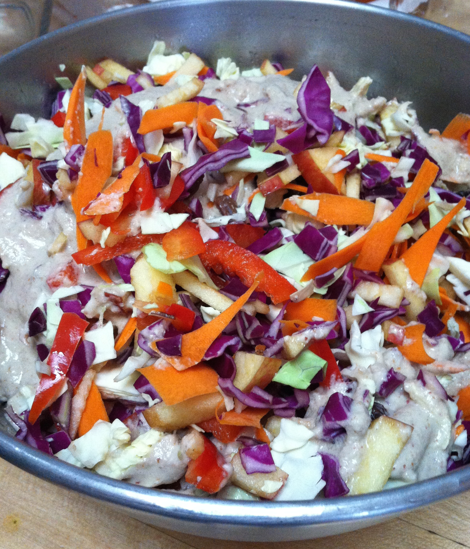 Rainbow Cabbage Slaw Eat And Live Healthfully