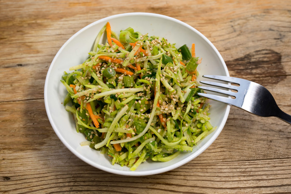 Easy Asian Style Broccoli Slaw Eat And Live Healthfully